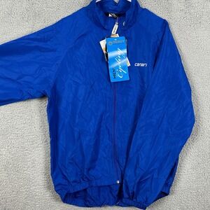 Canari Jacket Cycling Mens XL Blue Biker Long‎ Sleeve Full Zip Lightweight NEW